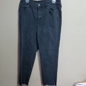 Joe Fresh Women's Black High Rise Crop Jeans Size 32